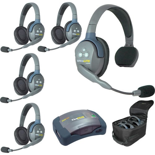 Eartec UltraLITE HD HUB - 5 Person Kit