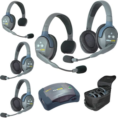 Eartec UltraLITE HD HUB - 5 Person Kit
