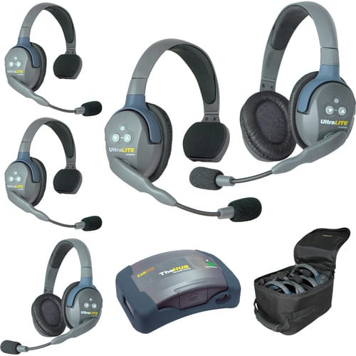 Eartec UltraLITE HD HUB - 5 Person Kit
