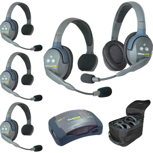 Eartec UltraLITE HD HUB - 5 Person Kit