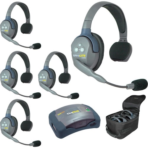 Eartec UltraLITE HD HUB - 5 Person Kit