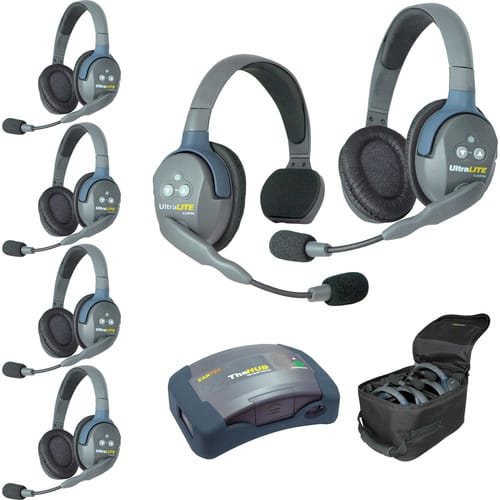 Eartec UltraLITE HD HUB - 6 Person Kit