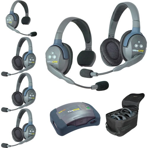 Eartec UltraLITE HD HUB - 6 Person Kit