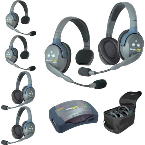 Eartec UltraLITE HD HUB - 6 Person Kit