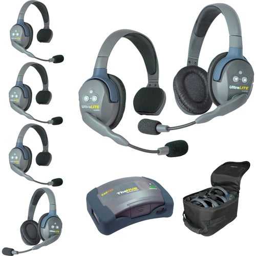 Eartec UltraLITE HD HUB - 6 Person Kit