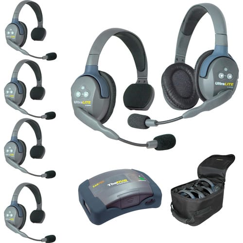 Eartec UltraLITE HD HUB - 6 Person Kit