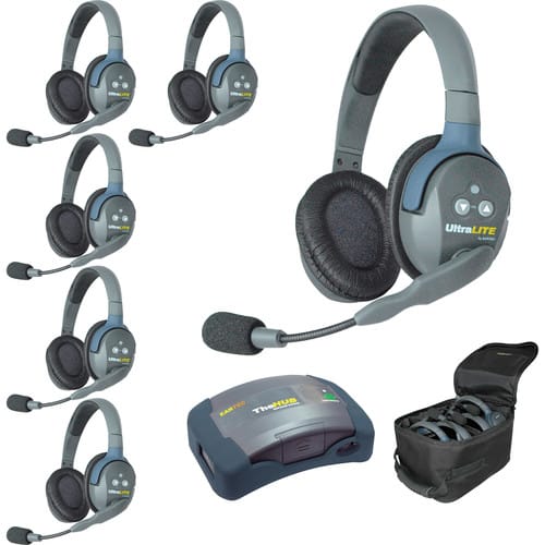 Eartec UltraLITE HD HUB - 6 Person Kit