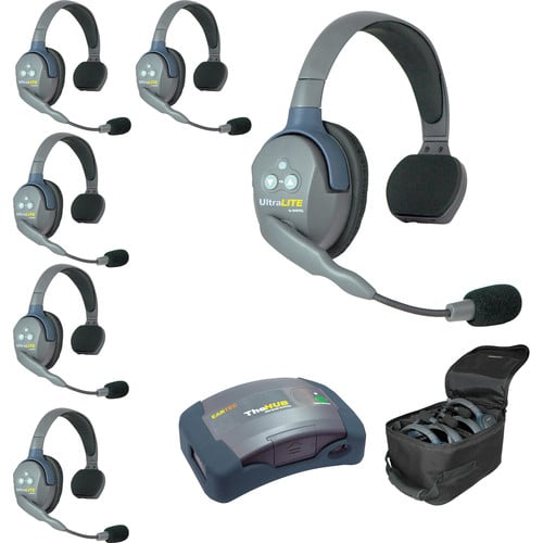 Eartec UltraLITE HD HUB - 6 Person Kit