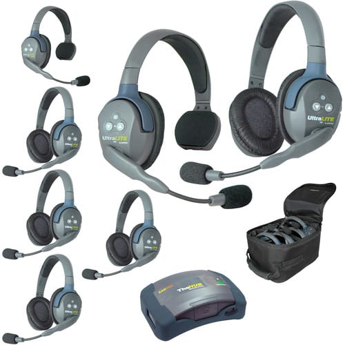 Eartec UltraLITE HD HUB - 7 Person Kit