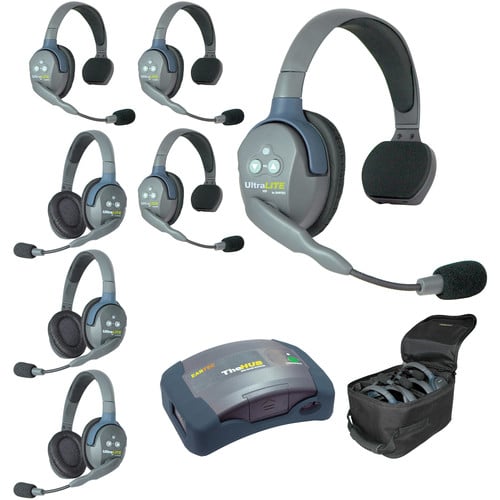 Eartec UltraLITE HD HUB - 7 Person Kit