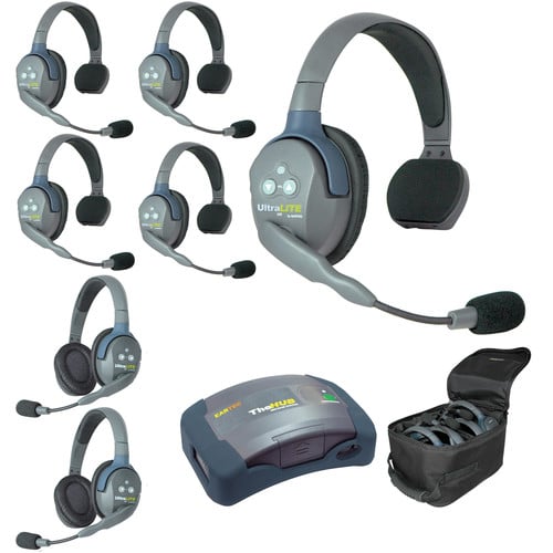 Eartec UltraLITE HD HUB - 7 Person Kit