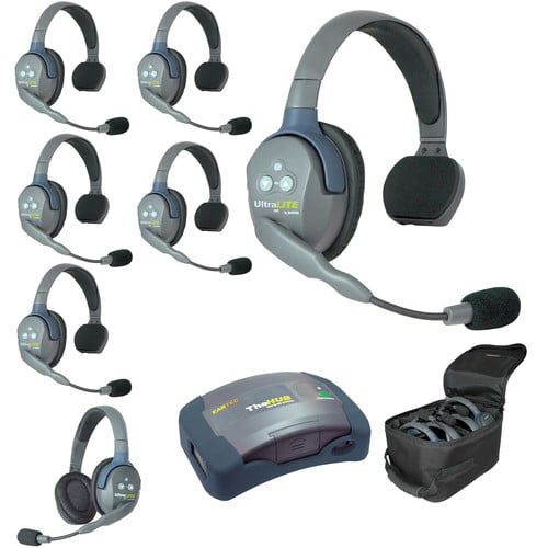 Eartec UltraLITE HD HUB - 7 Person Kit