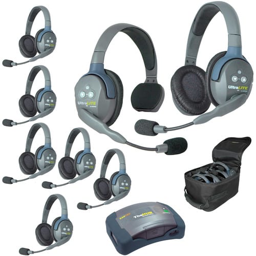 Eartec UltraLITE HD HUB - 8 Person Kit