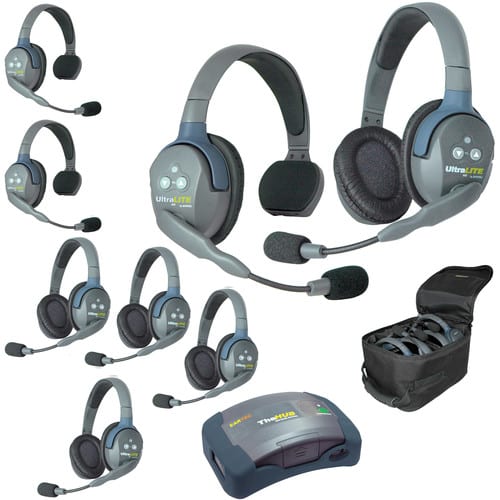 Eartec UltraLITE HD HUB - 8 Person Kit