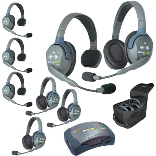 Eartec UltraLITE HD HUB - 8 Person Kit