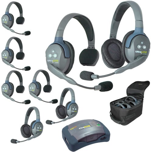 Eartec UltraLITE HD HUB - 8 Person Kit