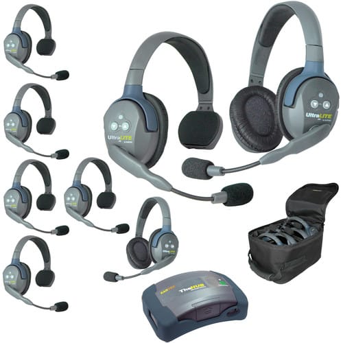 Eartec UltraLITE HD HUB - 8 Person Kit