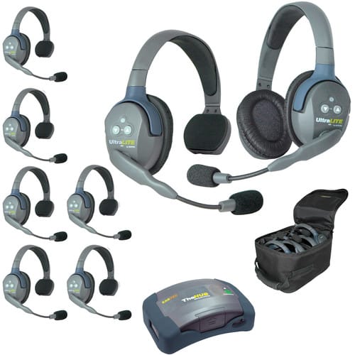 Eartec UltraLITE HD HUB - 8 Person Kit