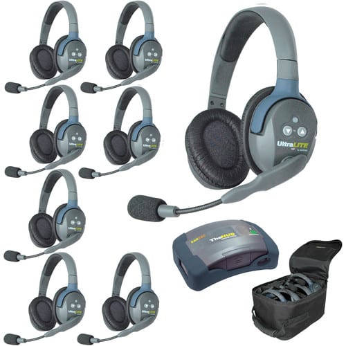 Eartec UltraLITE HD HUB - 8 Person Kit