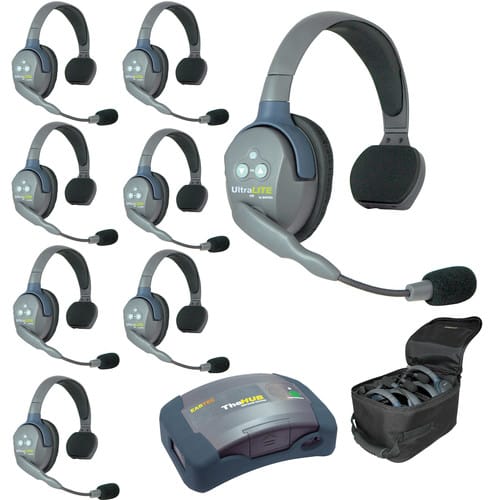 Eartec UltraLITE HD HUB - 8 Person Kit